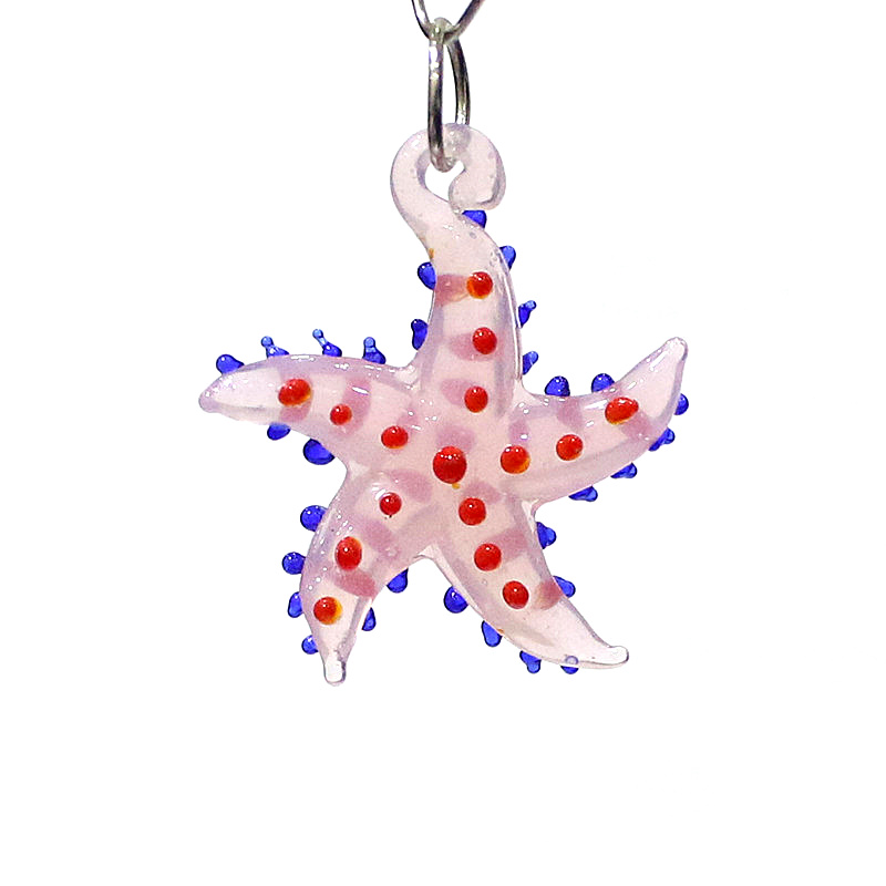 Marine Aquarium Decorations - สัตว์ทะเลน่ารักปลาดาวเสน่ห์แก้วขนาดเล็กเครื่องประดับจี้ปลาดาวสำหรับเครื่องประดับ DIY สร้อยคอสร้อยข้อมือทำอุปกรณ์เสริมหรืออุปกรณ์ตกแต่งพิพิธภัณฑ์สัตว์น้ำ