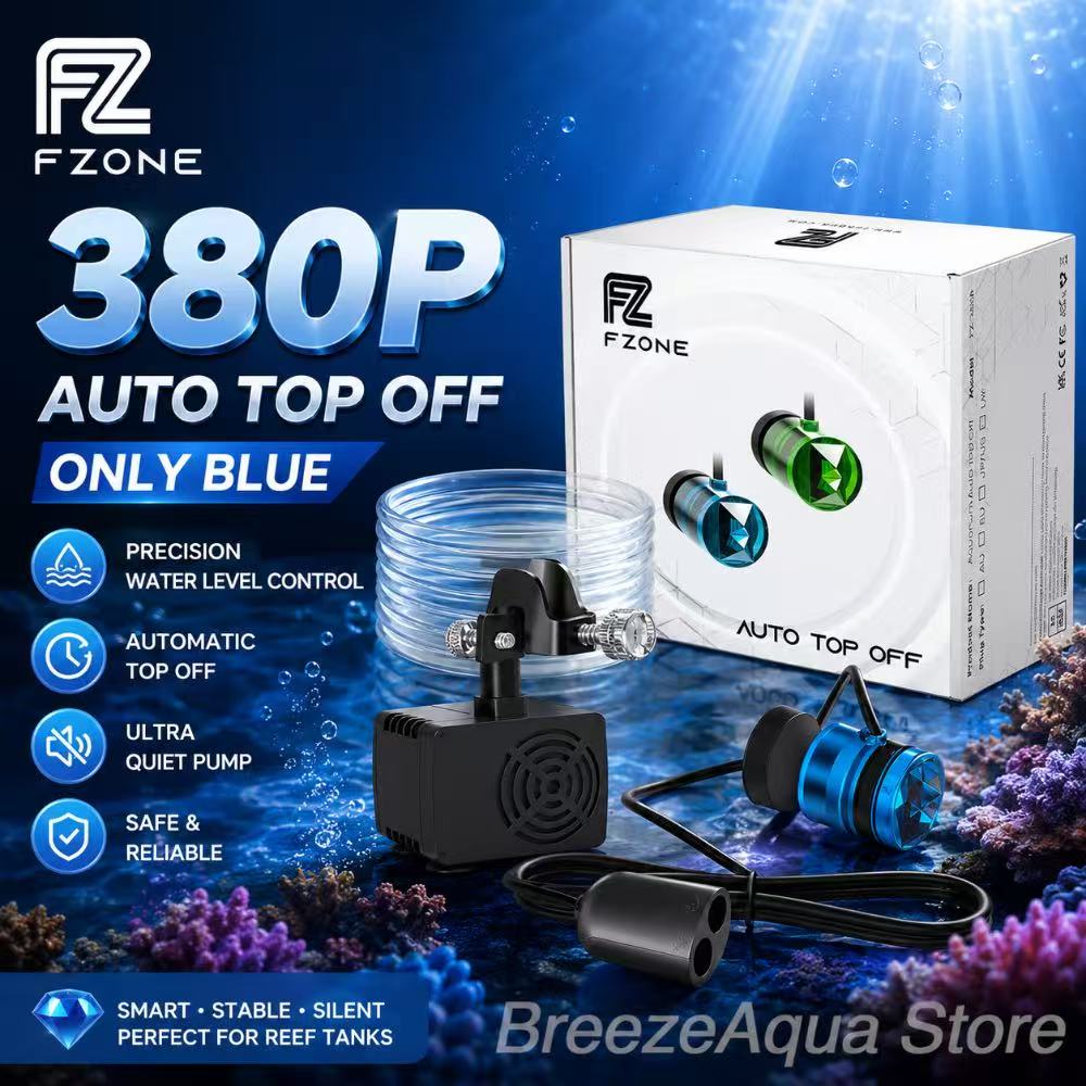 Marine Aquarium Wave Maker - ระบบเติมน้ำอัตโนมัติ FZONE ATO-380P สำหรับตู้ปลา พร้อมปั๊มน้ำอัจฉริยะ อุปกรณ์เสริมอัตโนมัติสำหรับตู้ปลา