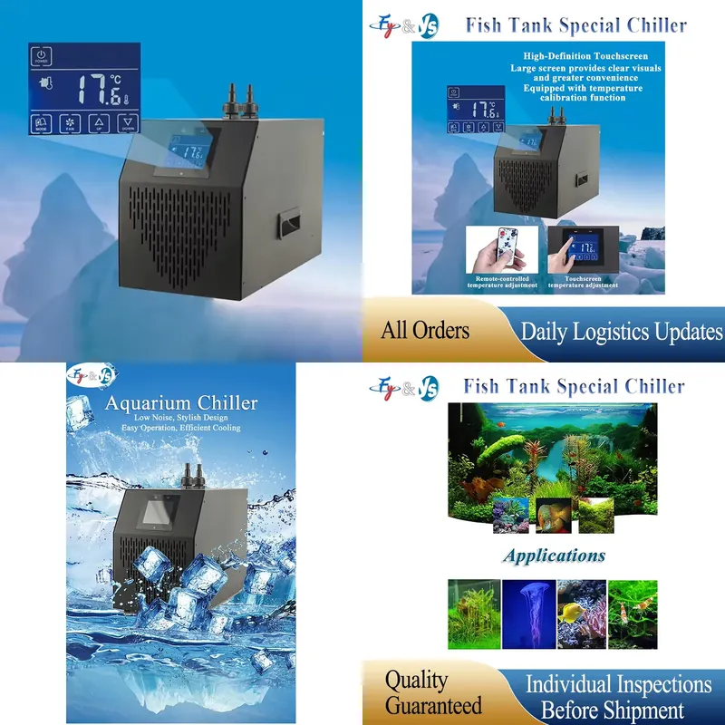 Marine Aquarium Chiller - เครื่องทำความเย็นน้ำทะเลขนาด 160L-500L เหมาะสำหรับตู้ปลา ปะการัง แมงกะพรุน กุ้ง