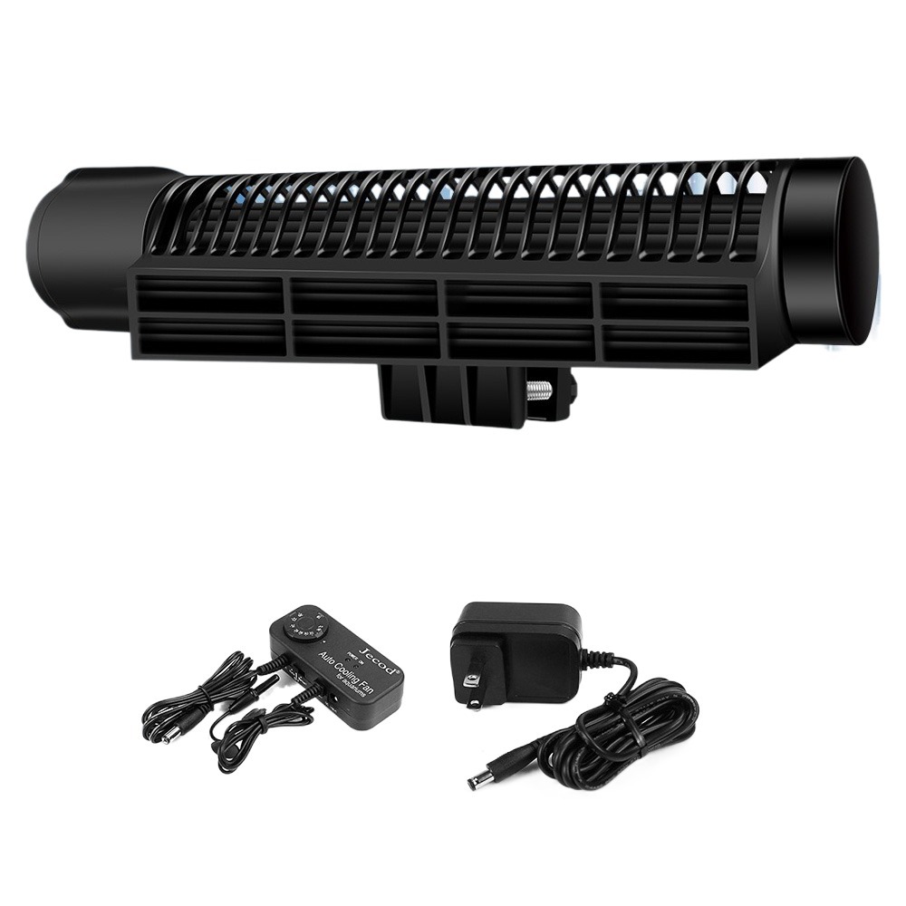 Marine Aquarium Chiller - พัดลมระบายความร้อนตู้ปลาแบบปรับความถี่ได้ ควบคุมอุณหภูมิอัตโนมัติ พัดลมระบายความร้อนตู้ปลา สีดำ ปรับได้