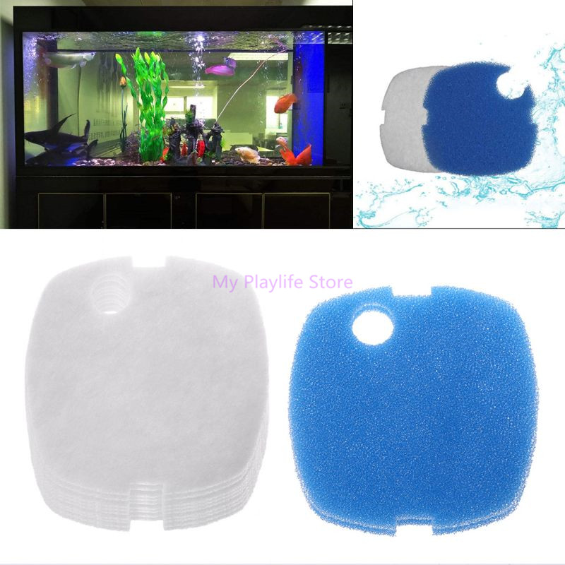 Marine Aquarium Chiller - 10ชิ้นแผ่นกรองตู้ปลาฟองน้ำสำหรับ HW-302 sunsun/505A กระป๋องกรองถังปลาอุปกรณ์เสริมตัวกรอง