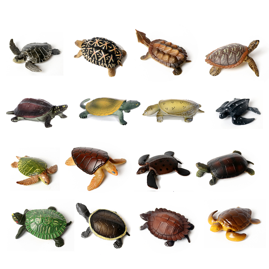 Marine Aquarium Decorations - โมเดลเต่าทะเลขนาดเล็กเหมือนจริงตุ๊กตาเต่าทะเลของตกแต่งของตกแต่งตู้ปลาพิพิธภัณฑ์สัตว์น้ำ