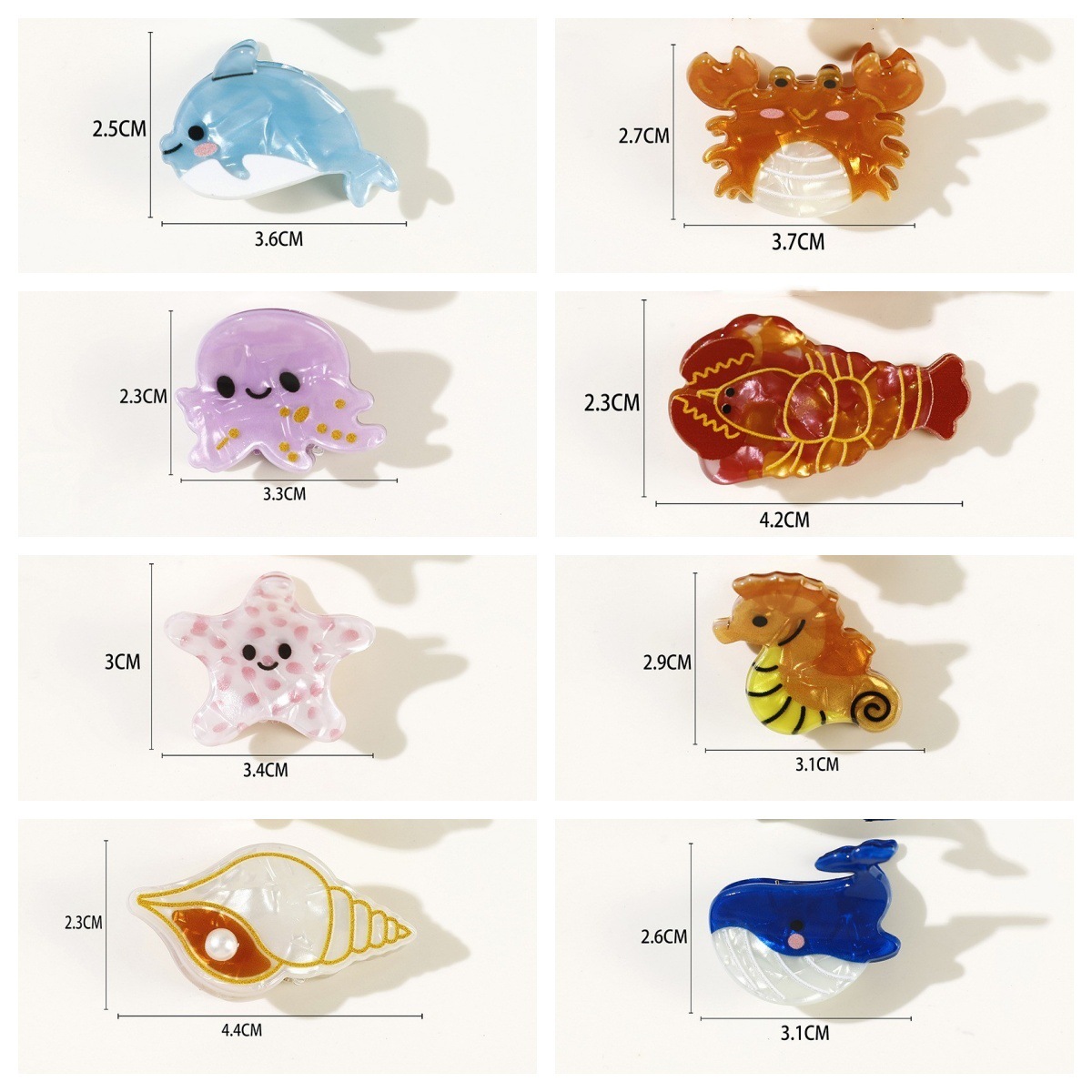 กิ๊บติดผมรูปสัตว์ทะเลสำหรับผู้ - Marine Aquarium Decorations บทวิจารณ์และราคา