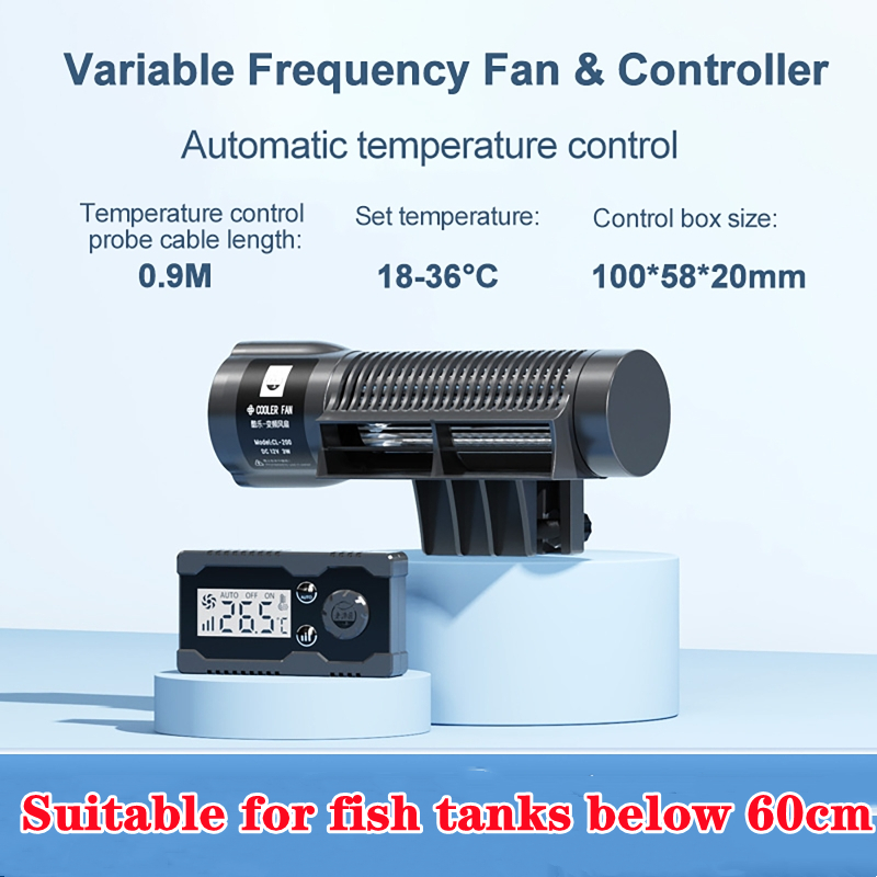 110-240V Aquatic Fish Tank พัด - Marine Aquarium Chiller บทวิจารณ์และราคา
