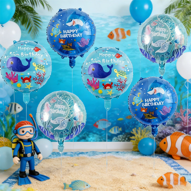 ชุดลูกโป่งธีมมหาสมุทร 6 ชิ้น ล - Marine Aquarium Decorations บทวิจารณ์และราคา